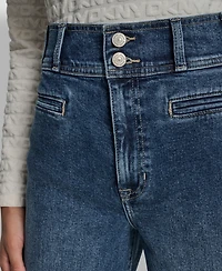 Dkny Jeans Women's High Rise Double Button
