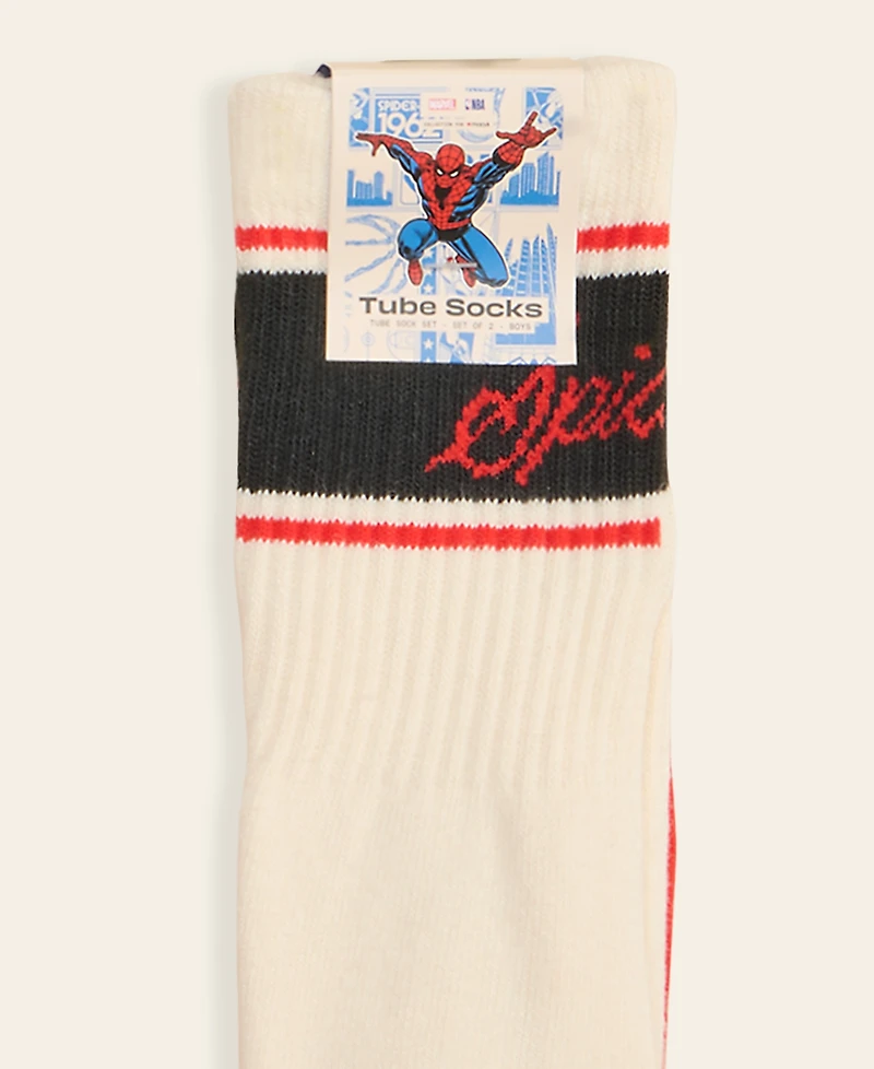 Macy's Marvel X Nba 2-Pk. Spider-Man Knit Socks, Macy's Exclusive