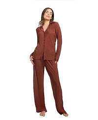 Midnight Bakery Women's 2-Piece Long Sleeves Top and Pants Pajama Set