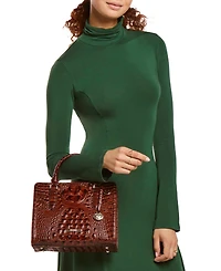Brahmin Cami Small Leather Satchel Bag