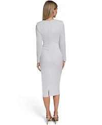 Calvin Klein Women's Long Sleeve Midi Dress