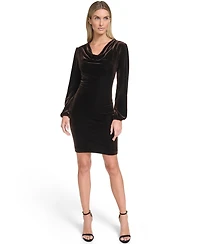 Calvin Klein Women's Cowl Neck Shift Dress