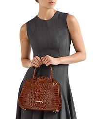 Brahmin Rosetta Minden Leather Satchel