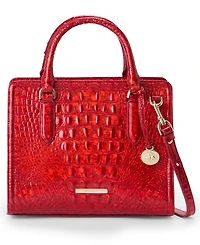 Brahmin Cami Melbourne Small Mellow Rose Leather Satchel Bag