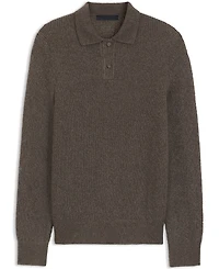 Boss by Hugo Men's Beckham x Mouline Rib Polo-Collar Sweater