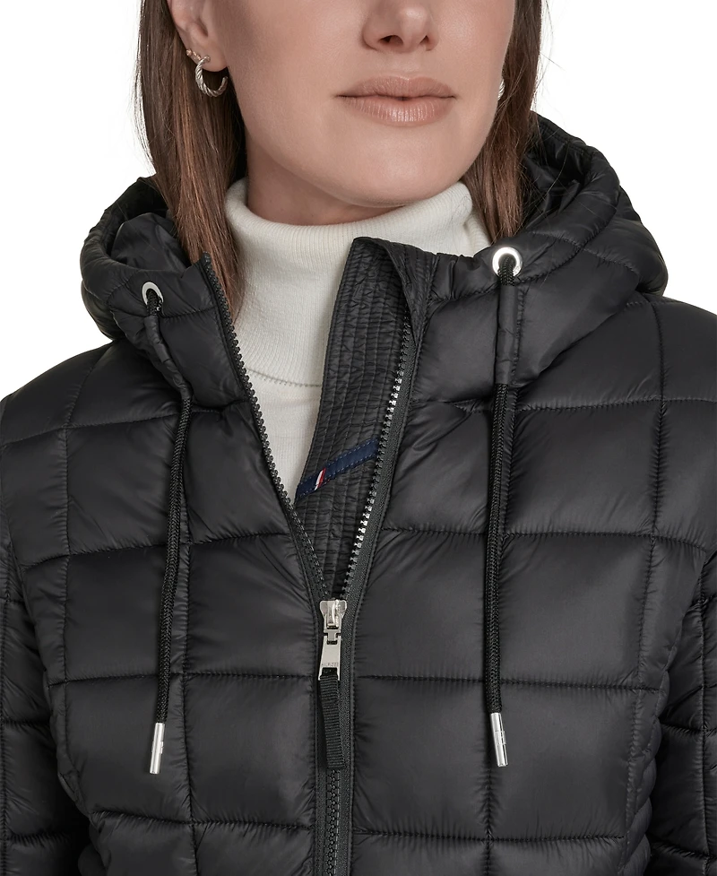 Tommy Hilfiger Women's Packable Hooded Puffer Jacket