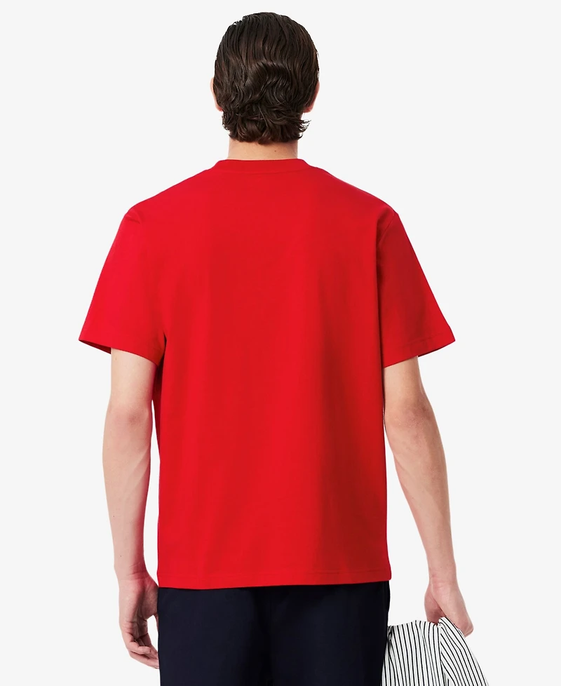Lacoste Men's Classic Fit Short Sleeve Crewneck Logo T-Shirt