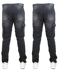 Blue Ice Men's 2-Pack Stretch Cargo Pocket Jeans