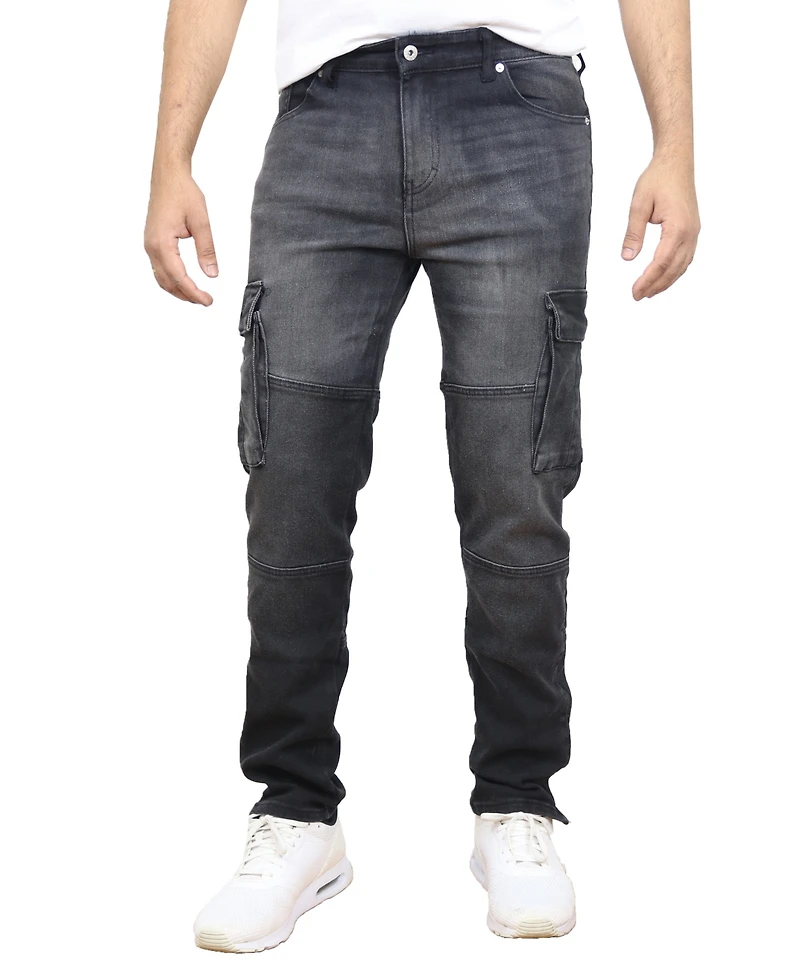 Blue Ice Men's Stretch Cargo Pocket Jeans