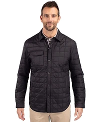 Cutter & Buck Rainier PrimaLoft Men's Big Tall Eco Insulated Quilted Shirt Jacket