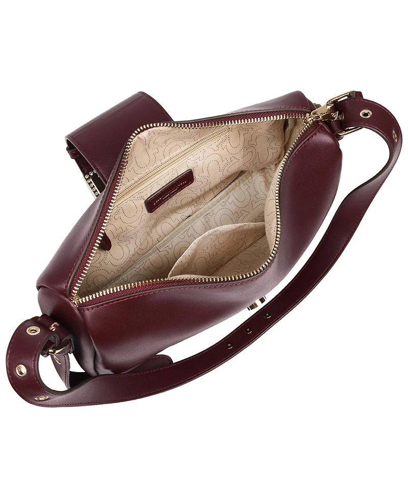 True Religion East West Shoulder Bag with Belt Buckle Tab