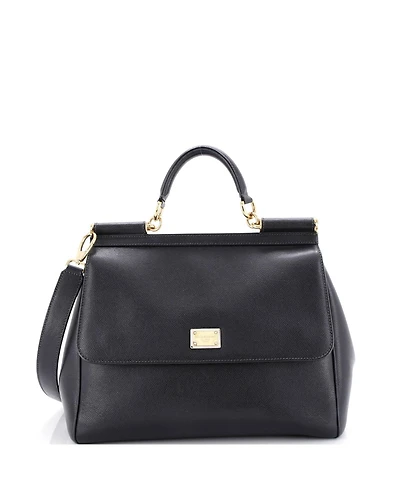 Pre-Owned Dolce & Gabbana Large Miss Sicily Bag Leather
