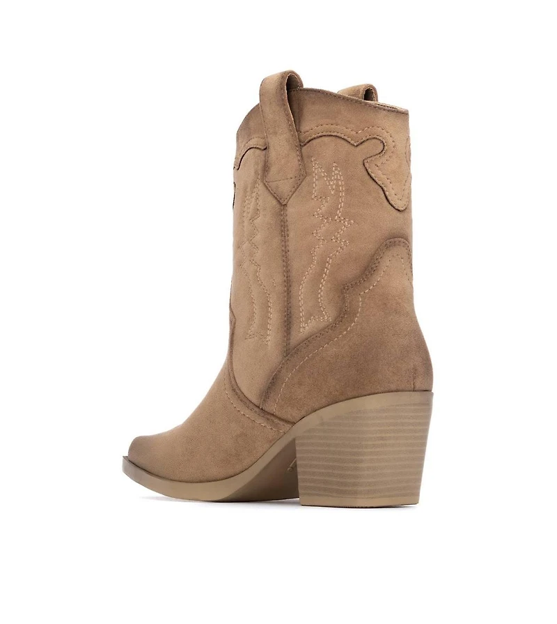 Women's Suede Italian Western Booties By Xti