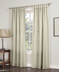 Clifford Heathered Texture Semi-Sheer Tab Top Curtain Panel