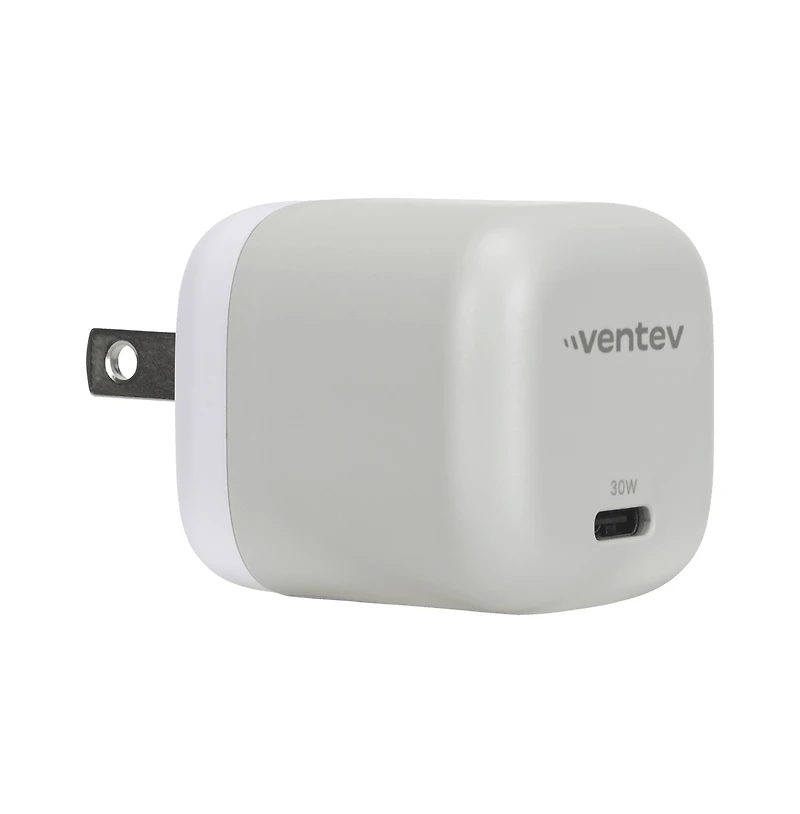 Ventev 30W Mini Wall Charger and Usb C to Apple Lightning Cable