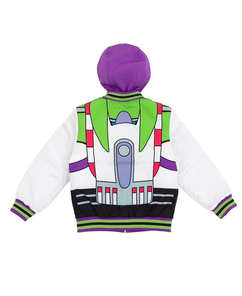 Disney Toddler Boys Toy Story Cars Zip Up Varsity Bomber Jacket