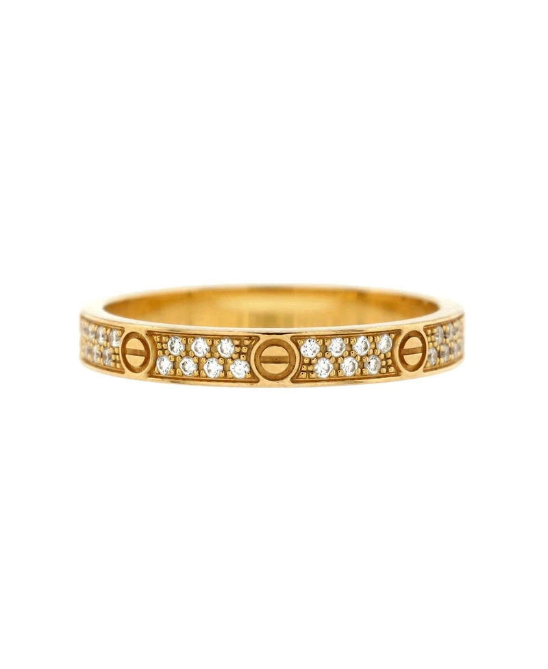 Pre-Owned Cartier Love Wedding Band Pave Diamonds Ring
