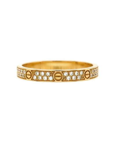 Pre-Owned Cartier Love Wedding Band Pave Diamonds Ring