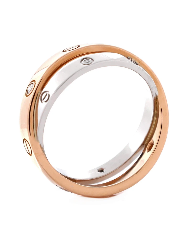Pre-Owned Cartier Love 6 Diamonds Double Ring