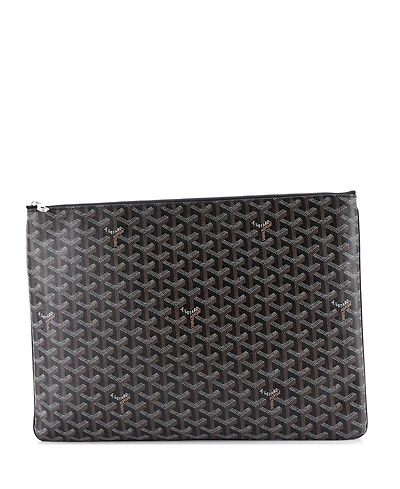 Pre-Owned Goyard Gm Senat Zip Pouch Coated Canvas