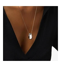 Ana Luisa Silver Pendant Necklace - Pebble Silver