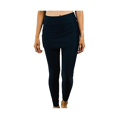 Calypsa Women's Skirted Long Swim Leggings