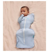 Love To Dream Swaddle Up Sleep Sack - Lite 0.2 Tog Soft Blue Small (8-13lbs)
