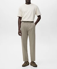 Mango Men's Fluid Straight-Leg Pants