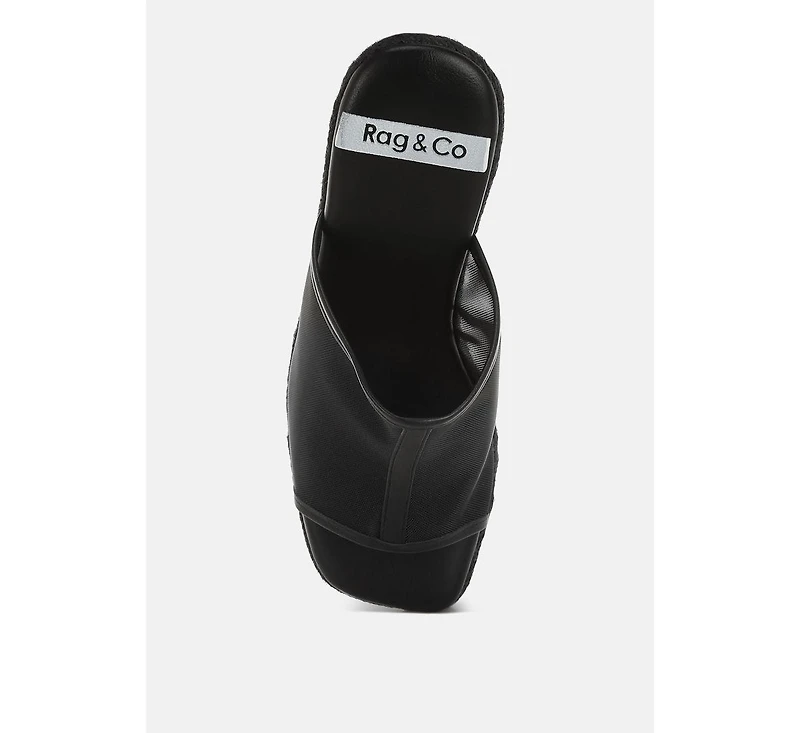 Rag & Co Seraphine Breathable Mesh Slip-On Wedges Women