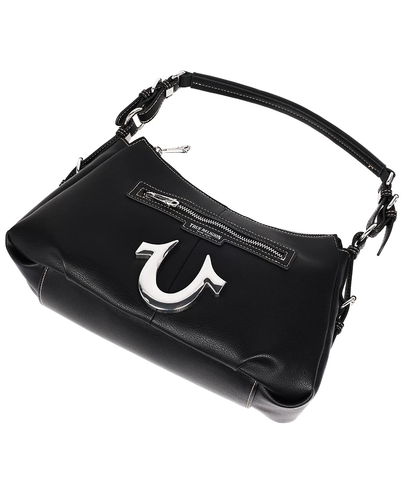 True Religion Zip Chain Soft Satchel
