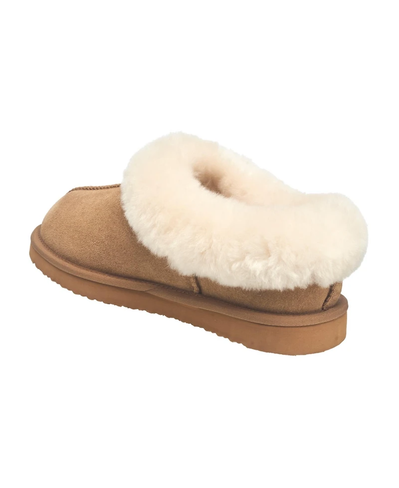 French Connection Women's Fur Closed Slipper