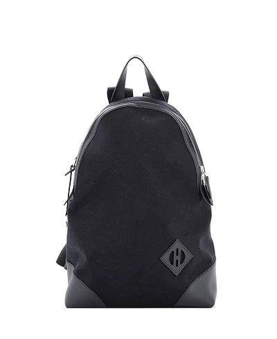 Pre-Owned Hermes Allback Backpack Bivouac Toile with Leather