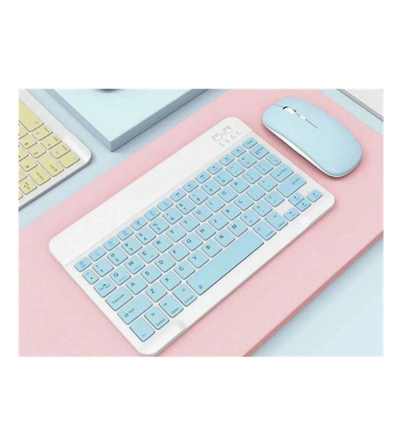 risokeys Portable Wireless Keyboard And Mouse Combination,Ultra-Thin Design, Rechargeable Battery, 550mAh,Compatible With Laptops, Ipads, Android, Sil