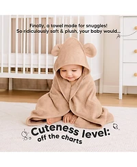 KeaBabies 2pk Snuggle Baby Towels with Hood for Newborn Girls, Boys, Toddlers, Soft & Absorbent Hooded Bath