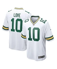 Nike Men's Jordan Love White Green Bay Packers Game Jersey