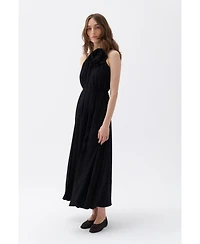 Nocturne Women's Maxi Dress with Halter Neck