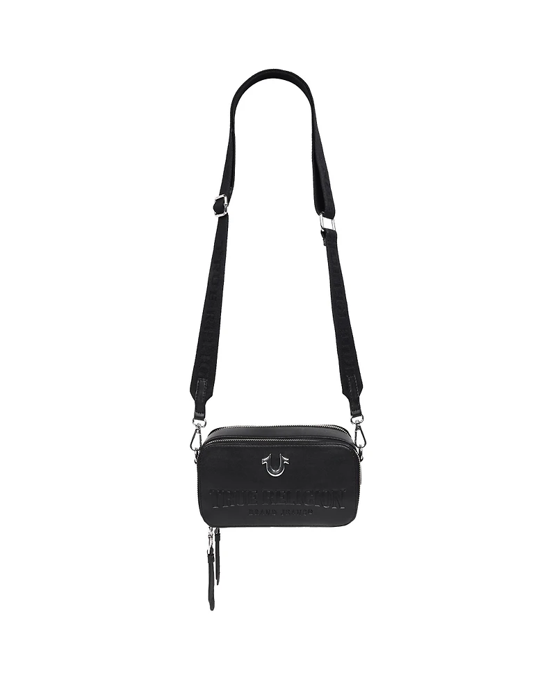 True Religion Double-Zip Horseshoe Camera Bag