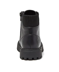 Lands' End Girls Zip Up Lugged Boots