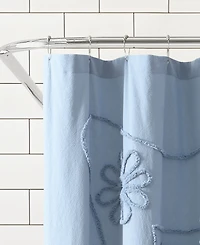 Peri Home Retro Scroll Shower Curtain, 72" x 72"