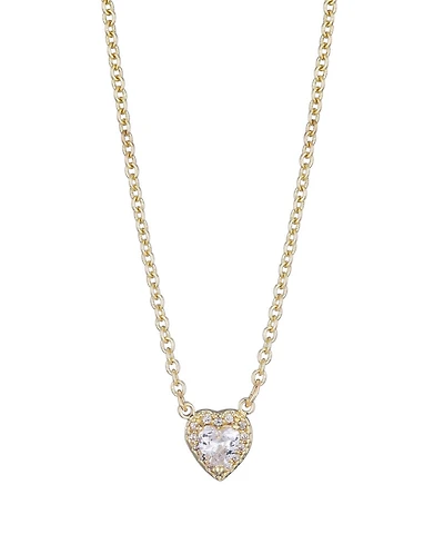 Adornia Cubic Zirconia Halo Heart Necklace