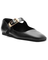 Arezzo Women's Elena Square Toe Ballet Shoes