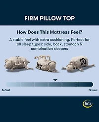 Serta Perfect Sleeper Osiria Rose 14" Firm Pillow Top Mattress Set