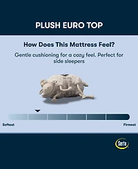 Serta Perfect Sleeper Cobra Lily 11" Plush Euro Top Mattress Set, California King