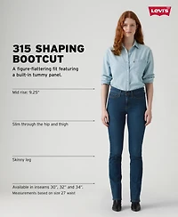 Levi's Women's 315 Shaping Mid Rise Lightweight Bootcut Jeans