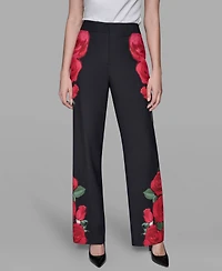Karl Lagerfeld Paris Women's Floral Print Pants