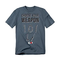 Logovision Men's Clue Choose Your Weapon T Shirt