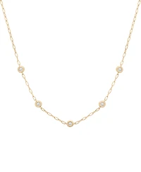 Wrapped Diamond Necklace (1/6 ct. t.w.) in 10K Yellow Gold
