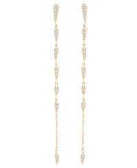 Wrapped Diamond Drop Earrings (1/3 ct. t.w.) in 10K Yellow Gold