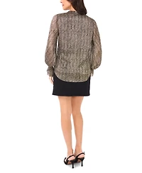 Vince Camuto Women's V-Neck Long Sleeve Top