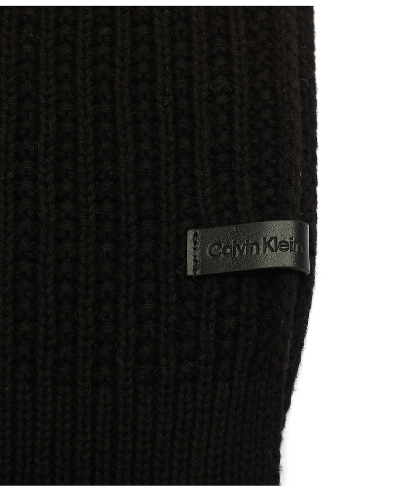 Calvin Klein Men's Links Ribbed Knit Scarf